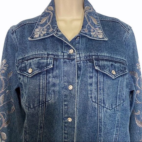 Christine Alexander Embellished Denim Jacket - Picture 2 of 13